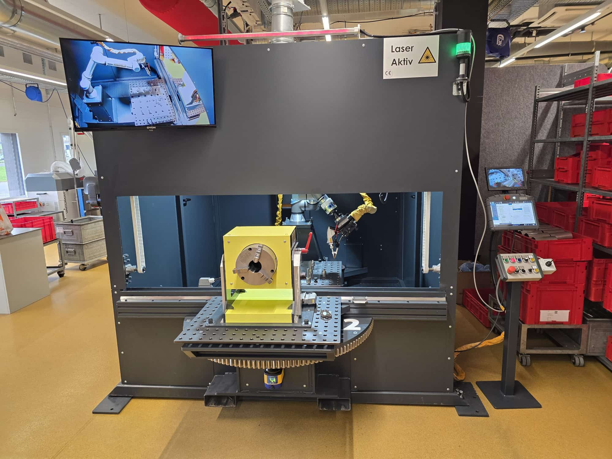 Leister Cobotlösung zum Laserschweissen